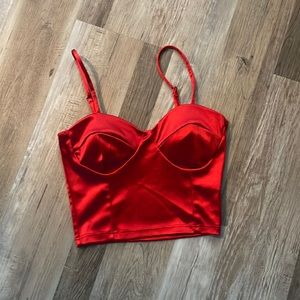 Red Crop Top